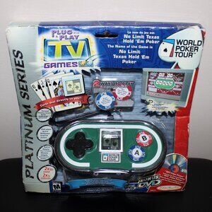3/$55❤️World Poker Tour Platinum Series Plug & Play TV Games Texas Hold 'Em Game
